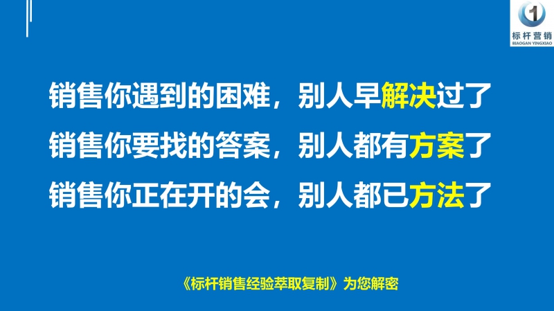 标杆销售经验萃取复制，销售话术提炼萃取，李一环标杆营销商学院_74