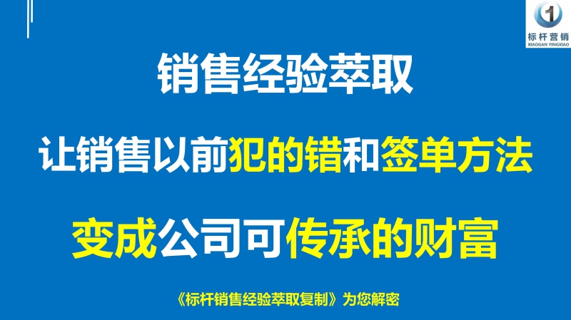 标杆销售经验萃取复制，销售话术提炼萃取，李一环标杆营销商学院_11